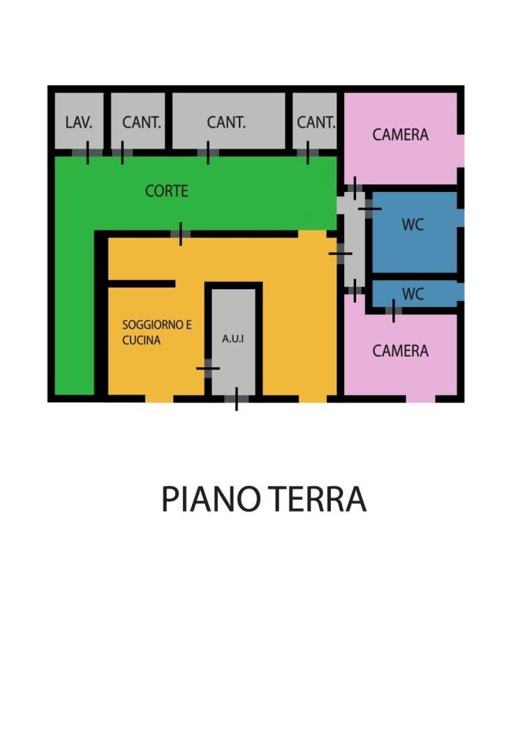 Appartamento via Enrico Pazzi, Ravenna - planimetria 1