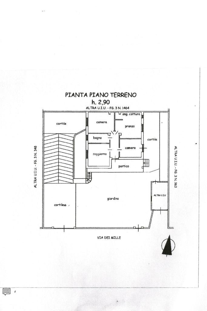 Porzione di casa Via Dei Mille, San Giusto Canavese - planimetria 1