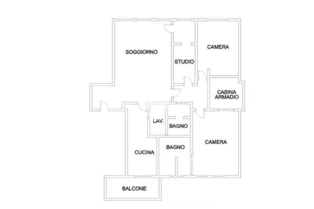 Quadrilocale Corso Buenos Aires, Milano - planimetria 1