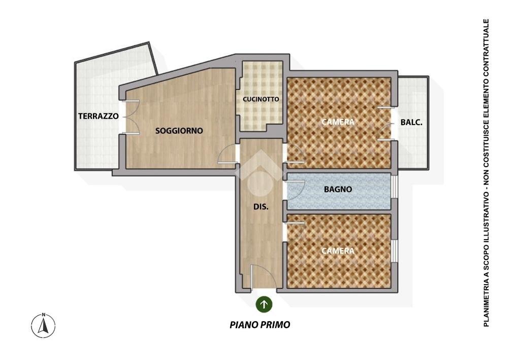 Three-room apartment Via Lombardini, Bobbio Pellice - floor plans 1