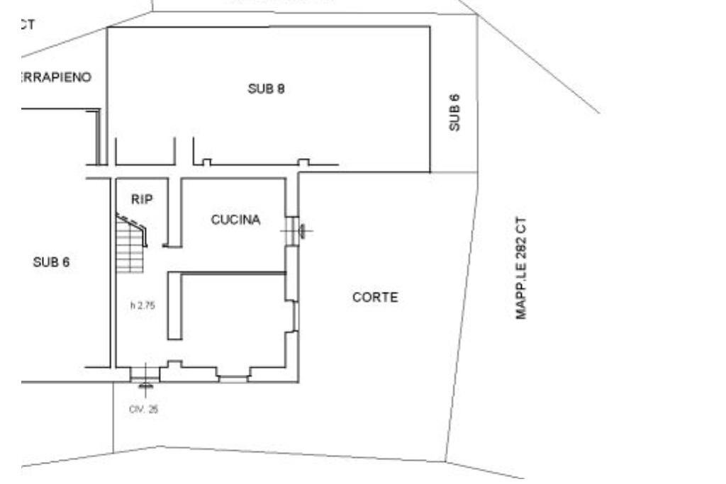 Casa semi indipendente Località Siginella, Torriglia - planimetria 1