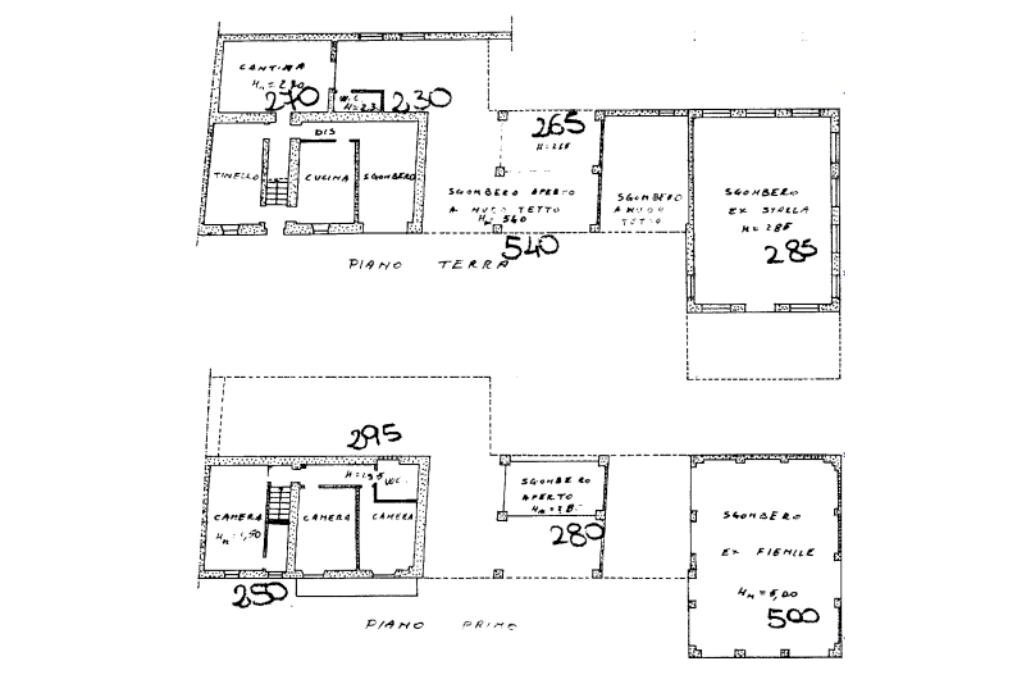 Casa semi indipendente Cascina Gerbido, Montiglio Monferrato - planimetria 1