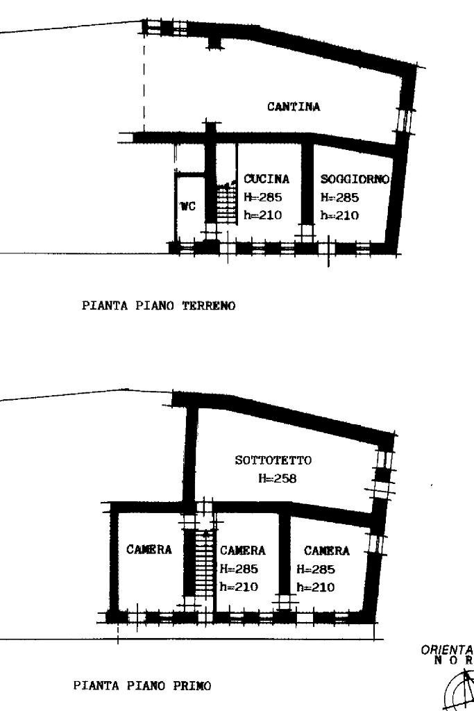 Semi-detached house Via pioglio, Roppolo - floor plans 1