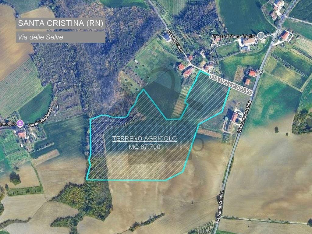 Mappa - Terreno agricolo via delle Selve, Rimini - foto 1