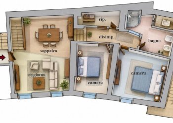 Planimetria - Four-room apartment via Roma, 7, Apricale - photo 34