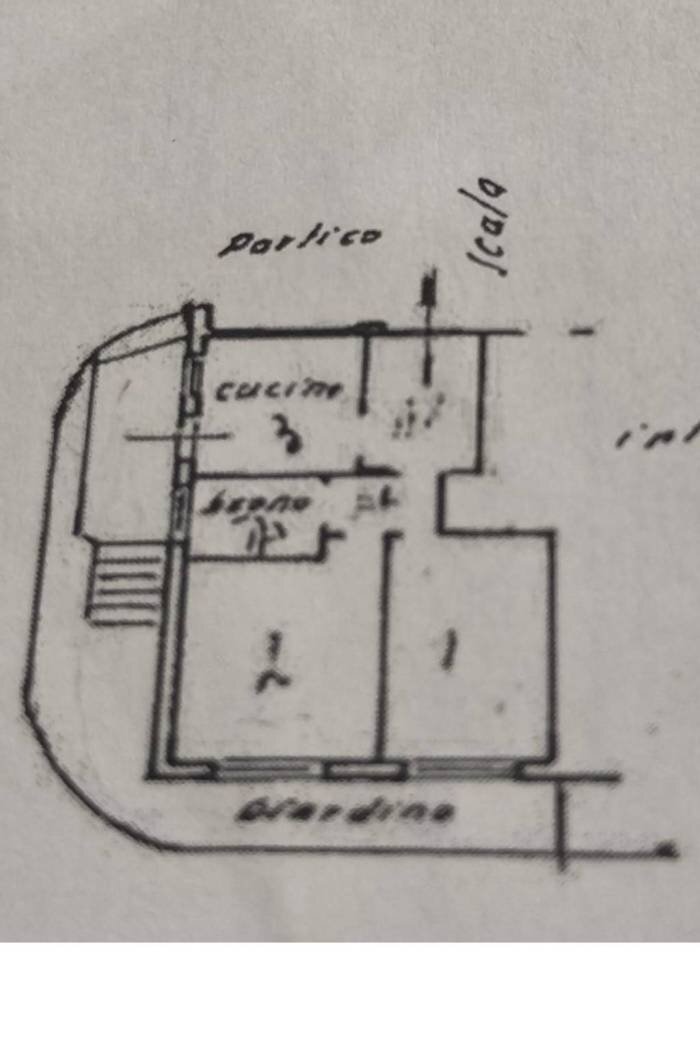 Three-room apartment via Vastato, Recco - floor plans 1