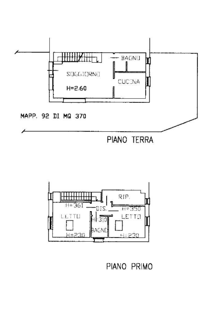 Casa semi indipendente Strada Gazzano, Parma (zona San Prospero) - planimetria 1