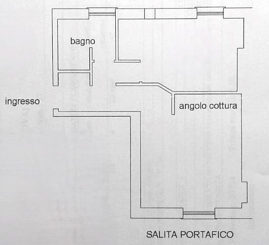 Monolocale Via Dodecaneso, Genova (zona Centro) - planimetria 1