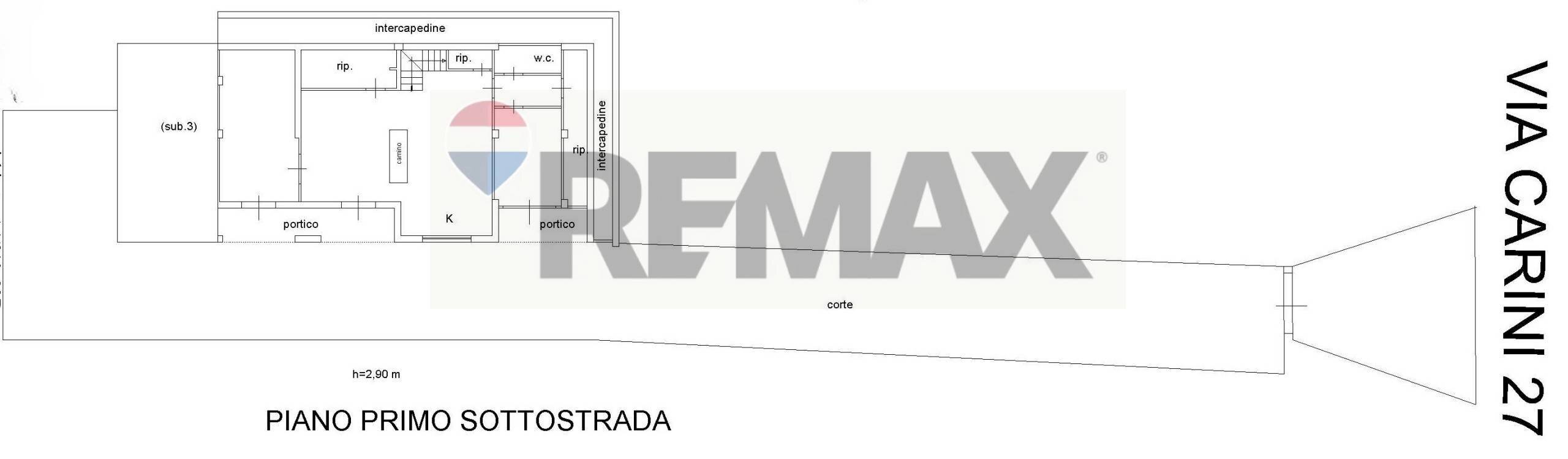 Pianta 2D - Villa Via Carini
 
27, Acireale - planimetria 1