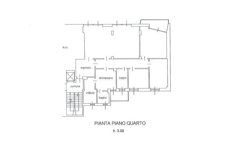 Foto 7 - Quadrilocale via San Benedetto, Bergamo - planimetria 1
