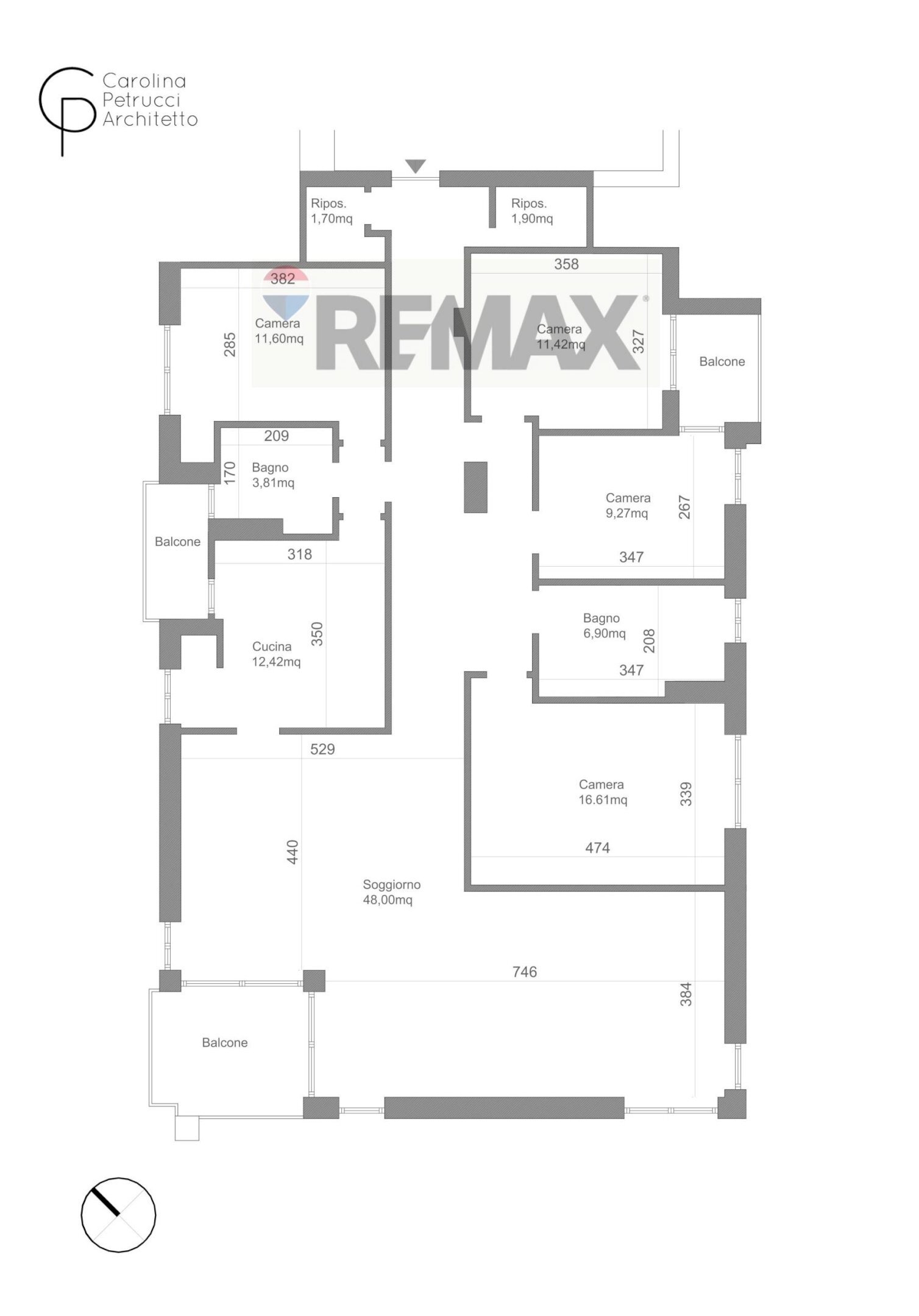 Pianta 2D - Apartment via Triulziana
 
52, San Donato Milanese - floor plans 1