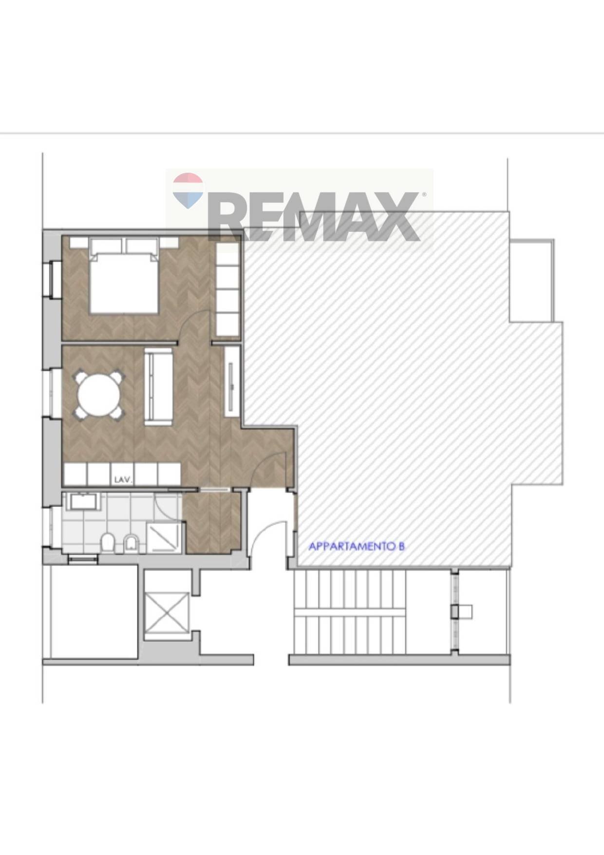 Pianta 2D - Two-room apartment via civenna
 
1, Milano - floor plans 1
