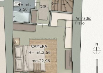Pianta 2D - Casa semi indipendente via canova
 
30, Brienno - foto 22