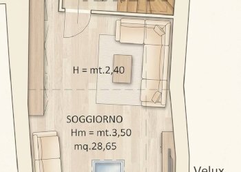 Pianta 2D - Casa semi indipendente via canova
 
30, Brienno - foto 25