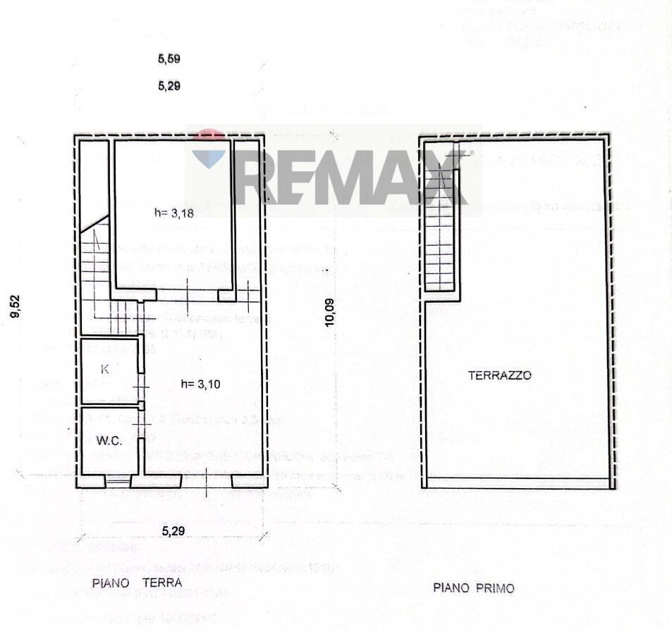 Pianta 2D - Independent house Via Vittorio Emanuele Orlando
 
329, Terrasini - floor plans 1
