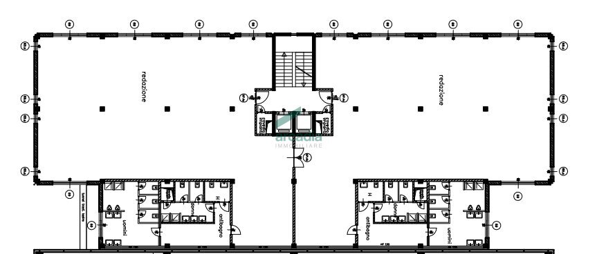 planimetria piano 1 via milella.PNG - Office Via Saverio Milella 2/bis, Bari - floor plans 1