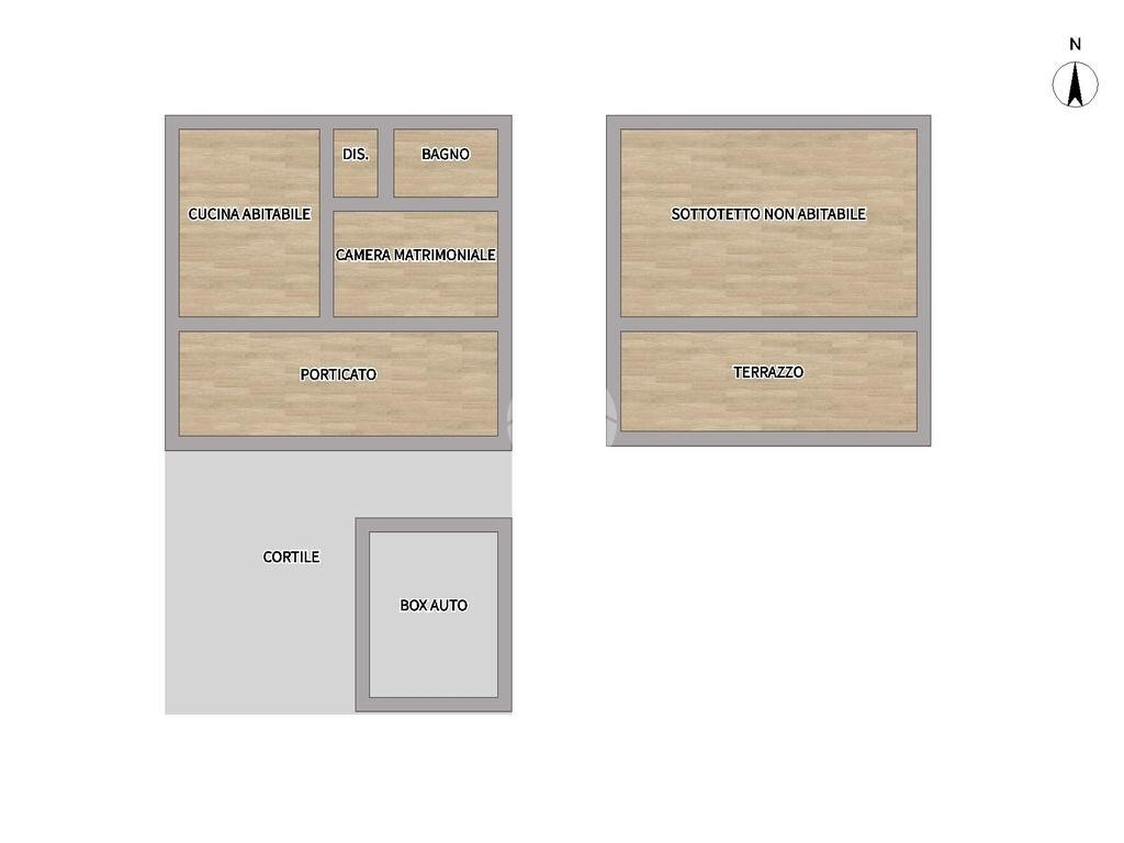 Casa semi indipendente Via Argentera, Rivarolo Canavese - planimetria 1