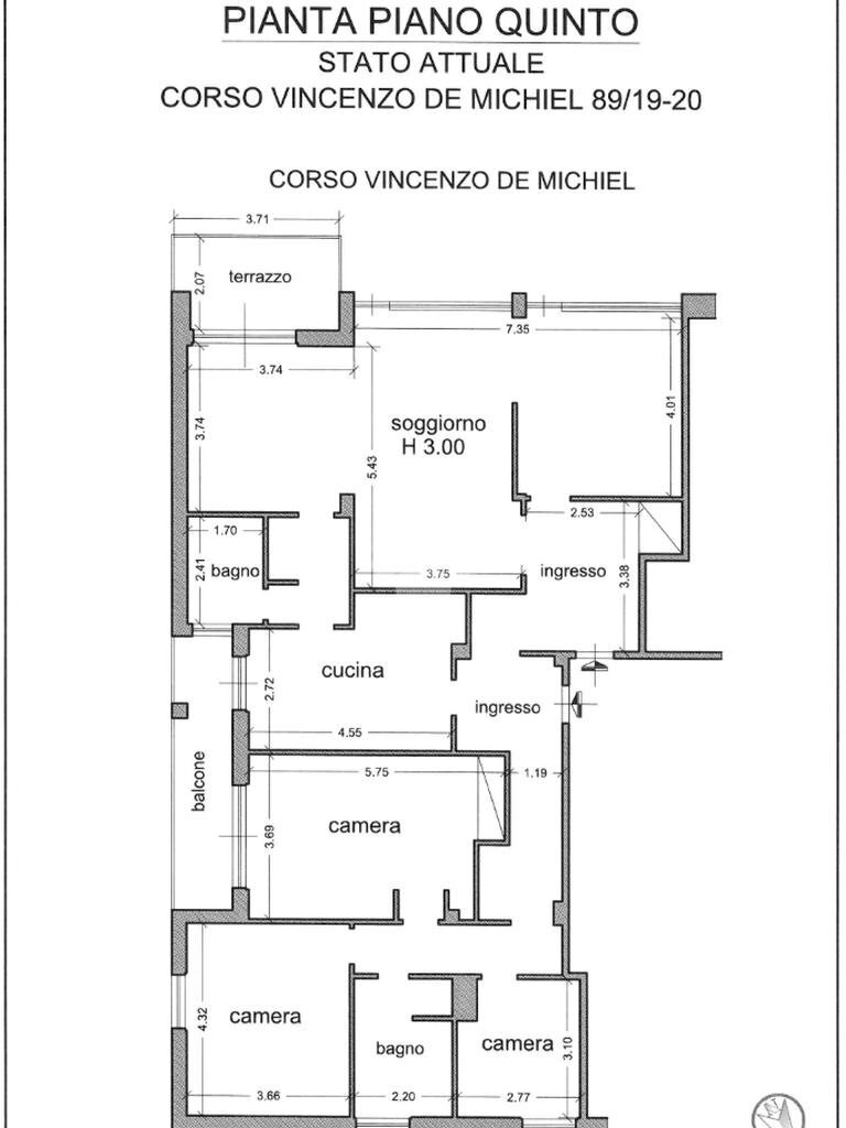 Apartment corso vincenzo de michiel, Chiavari - floor plans 1