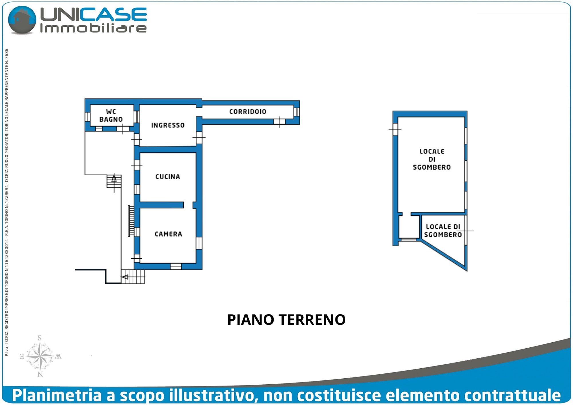 Casa indipendente Via Rocche Finestre, Lusernetta - planimetria 1