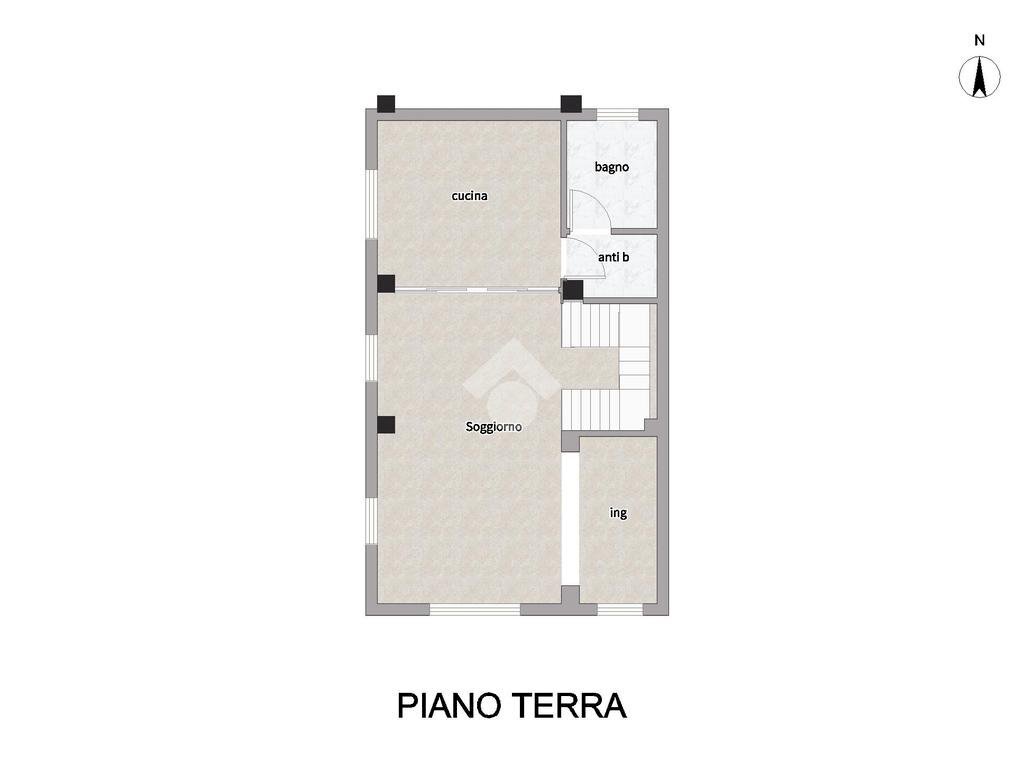 Portion of a house Via Malvezza, Molinella - floor plans 1