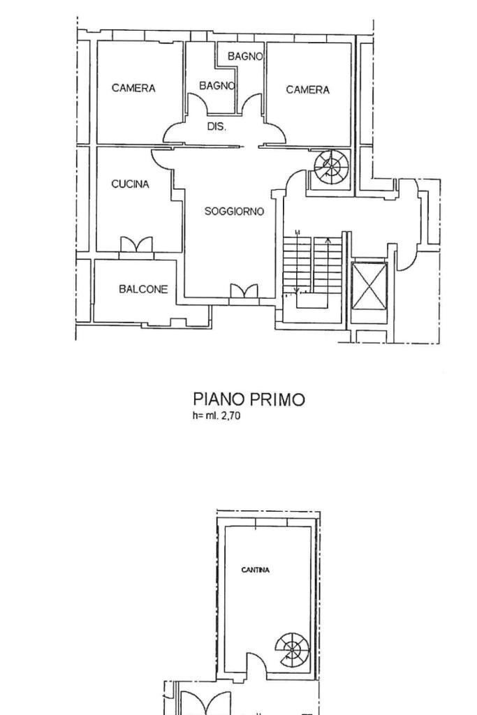 Quadrilocale Via Grassi, Reggio nell'Emilia - planimetria 1