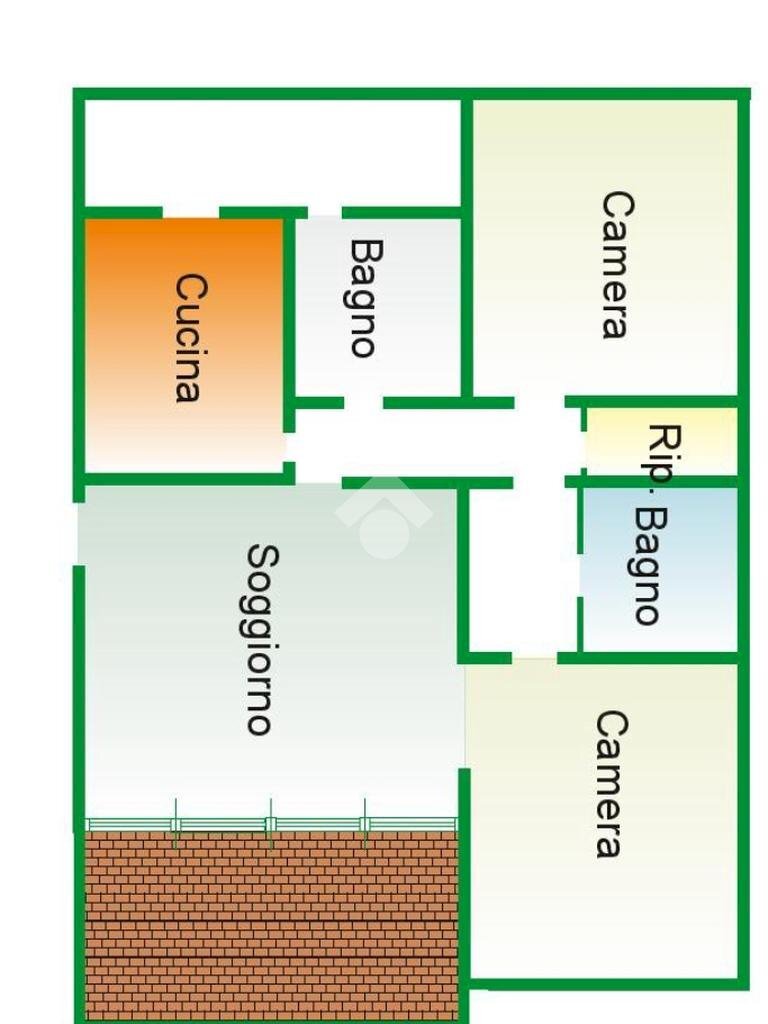 Trilocale via giotto, frazione Milano 3, Basiglio - planimetria 1