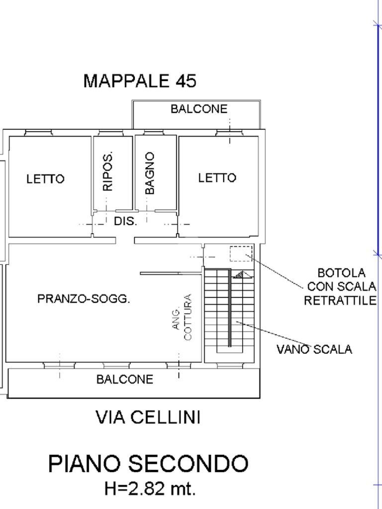 Four-room apartment Via Giardini Sud, Formigine - floor plans 1