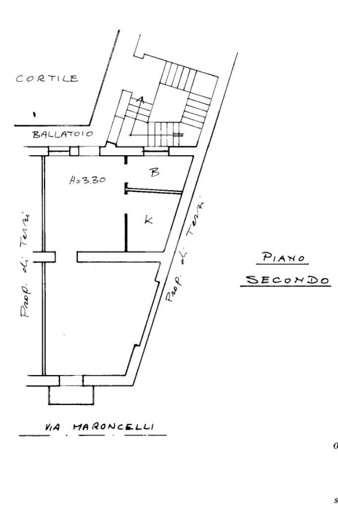 Bilocale Via Pietro Maroncelli, Milano - planimetria 1