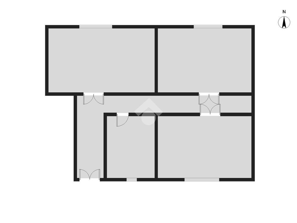 Trilocale Via Orti, Milano - planimetria 1