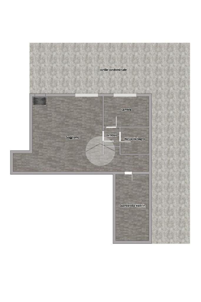 Two-room apartment Via Daniele Ricciarelli, Milano (neighborhood San Siro) - floor plans 1