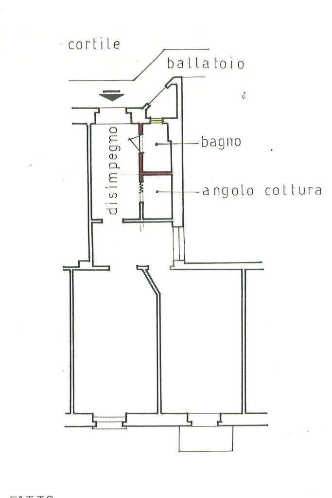 Trilocale Corso Regina Margherita, Torino (zona San Donato) - planimetria 1