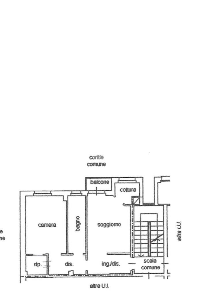 Two-room apartment Via Cesare Beccaria, Legnano - floor plans 1