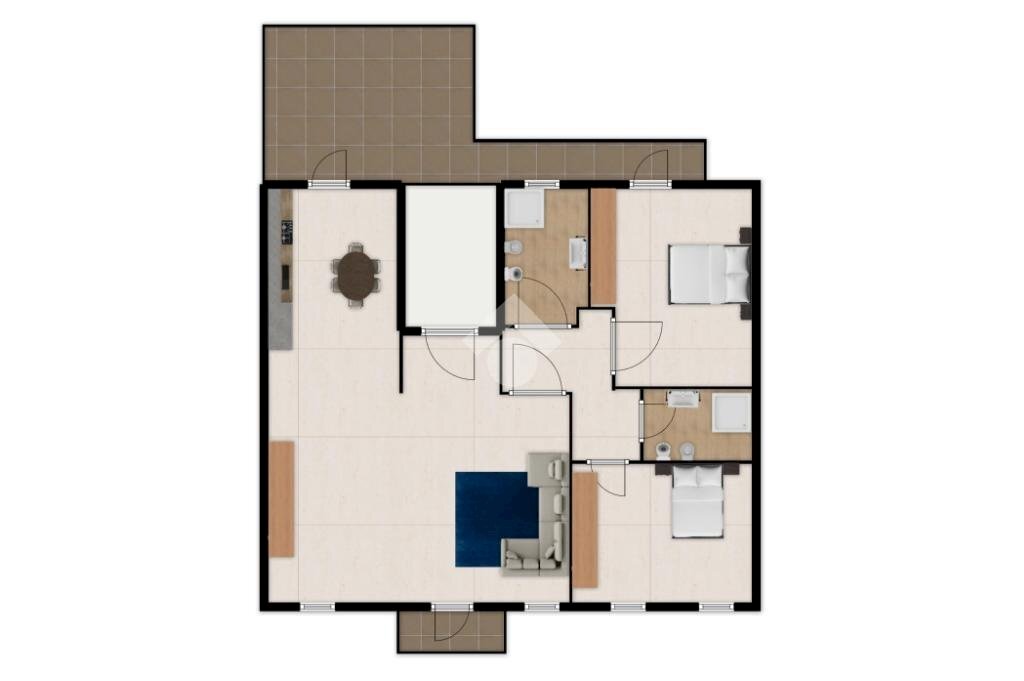 Casa semi indipendente Via A. Volta, Corbetta - planimetria 1