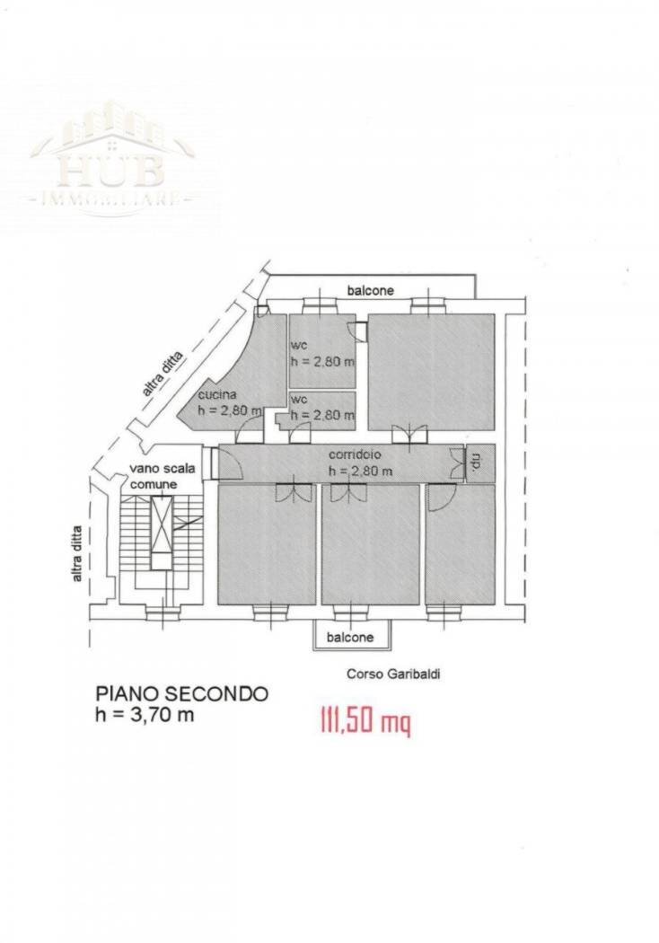 Apartment Corso Giuseppe Garibaldi 8, Cuneo (neighborhood Centro) - photo 1