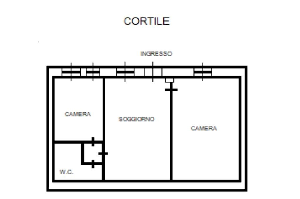 Three-room apartment Via G. Rossini, Vigevano - floor plans 1