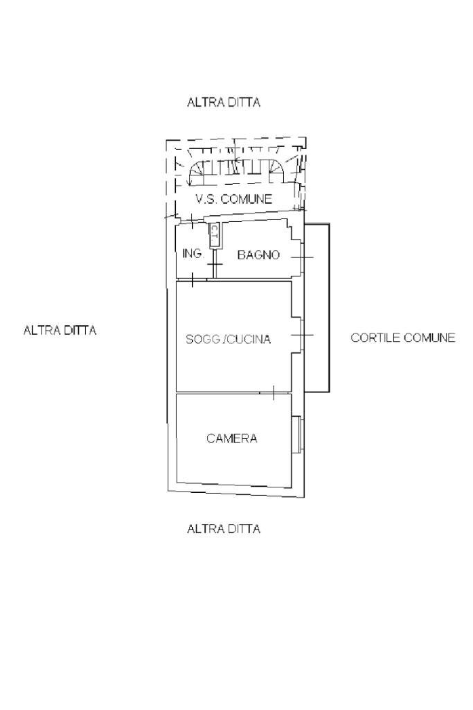 Two-room apartment Via Sant'Andrea, Savigliano - floor plans 1