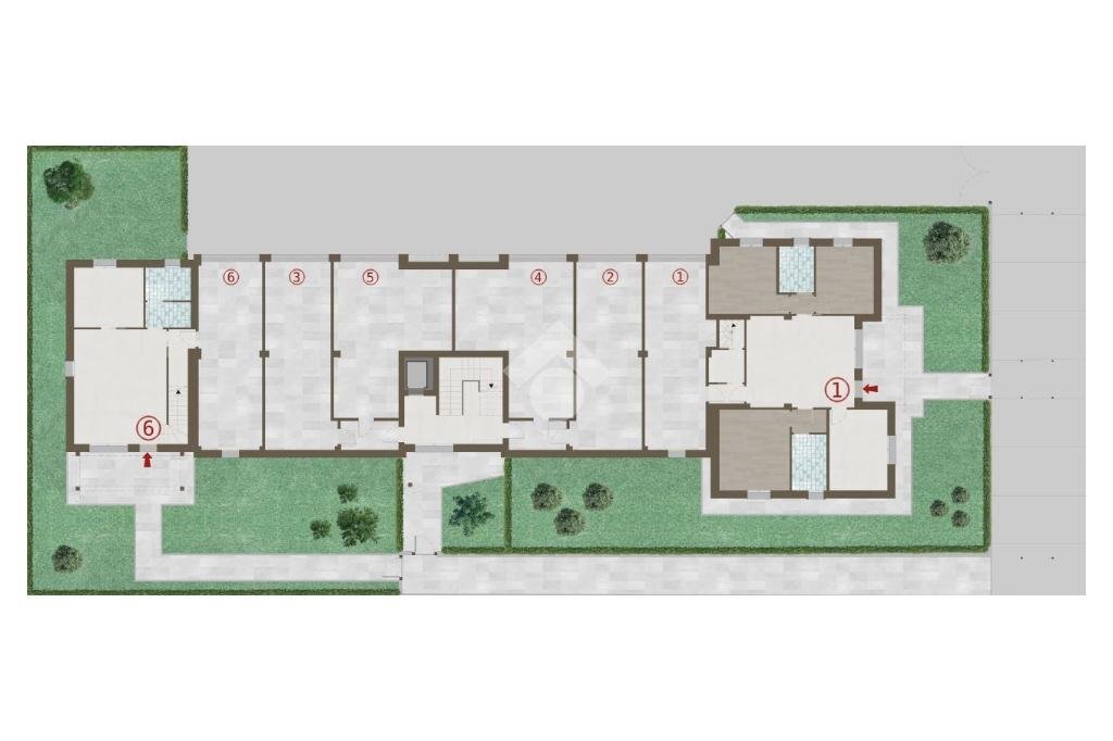 Villa a Schiera piazza Pighini, Scandiano - planimetria 1