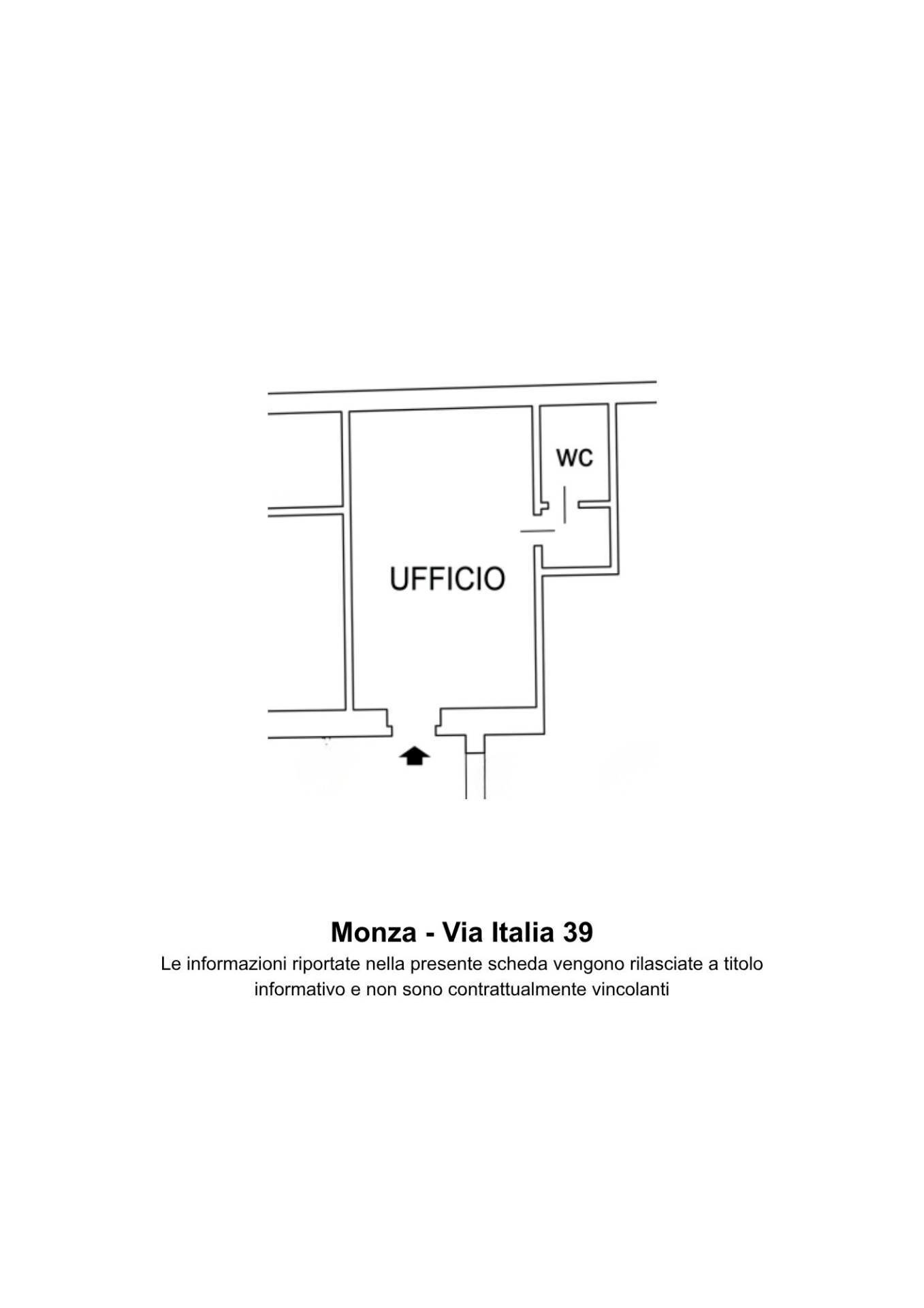 Foto 10 - Ufficio Via Italia
 
39, Monza - planimetria 1