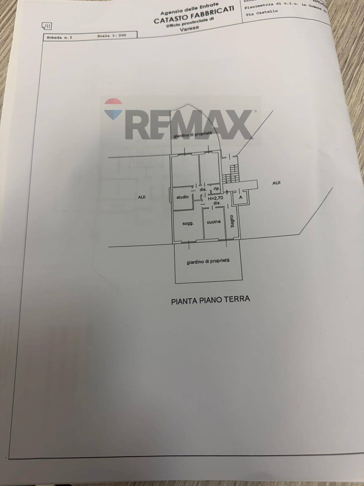 Pianta 2D - Three-room apartment Via Castello
 
84, Porto Valtravaglia - floor plans 1