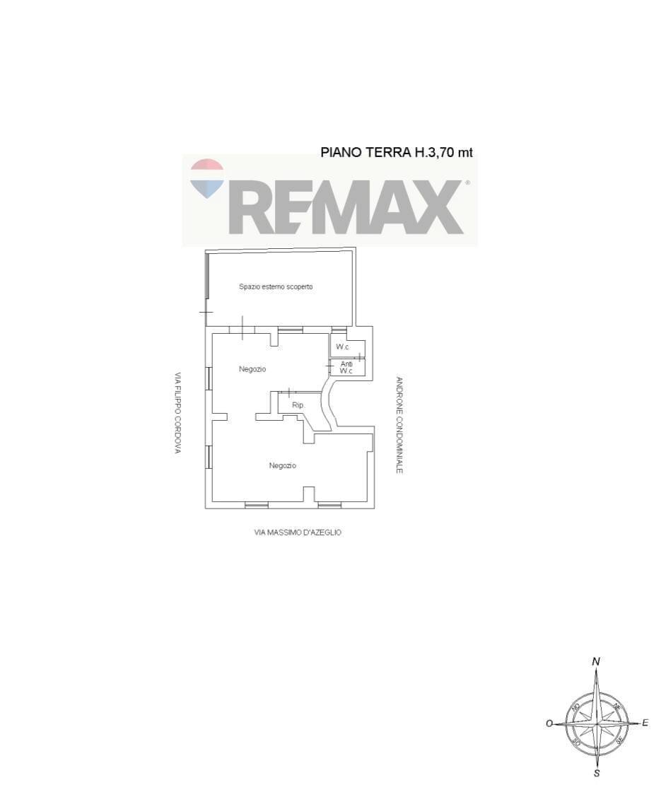 Pianta 2D - Commercial Premises Via Filippo Cordova
 
89/F, Palermo - floor plans 1
