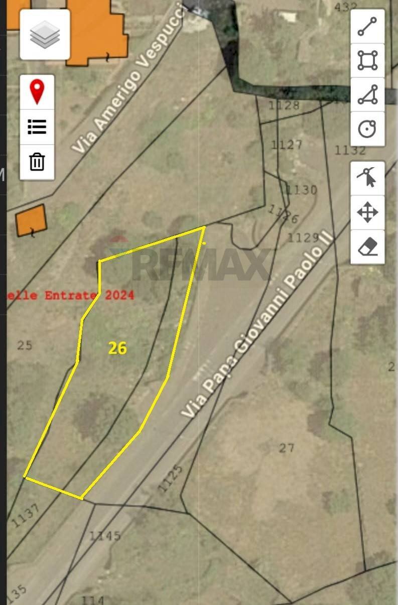 Posizione della mappa - Terreno edificabile Via Giovanni Paolo II
 
snc, Belpasso - planimetria 1