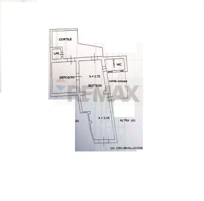 Pianta 2D - Negozio via circumvallazione
 
503, Paterno - planimetria 1