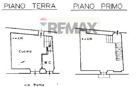Pianta 2D - Casa semi indipendente Via Roma
 
54, Santo Stefano di Sessanio - planimetria 1
