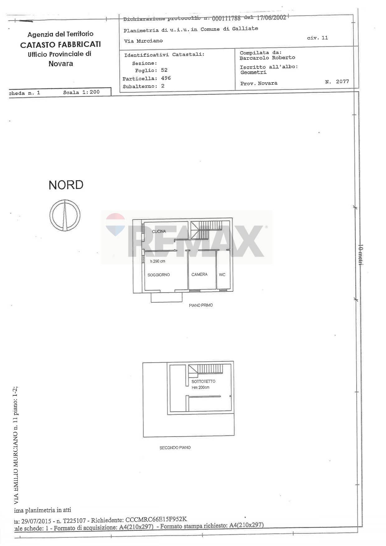 Pianta 2D - Semi-detached house VIA MURCIANO
 
13, Galliate - floor plans 1