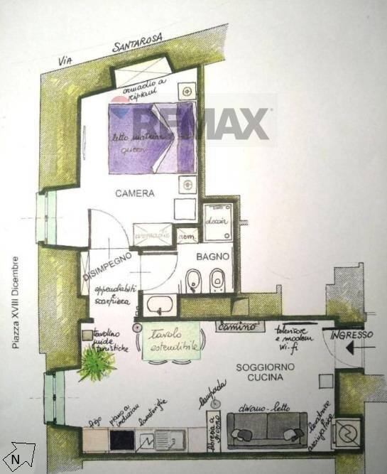 Pianta 2D - Two-room apartment corso San Martino
 
10, Torino - floor plans 1