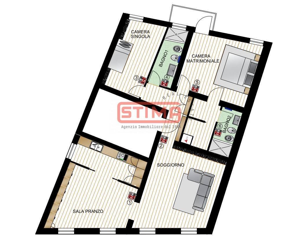 Foto 41 - Apartment Treviso - floor plans 1