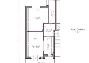 Planimetria - Two-room apartment via Anastasio Germonio, 17, Grugliasco - photo 3