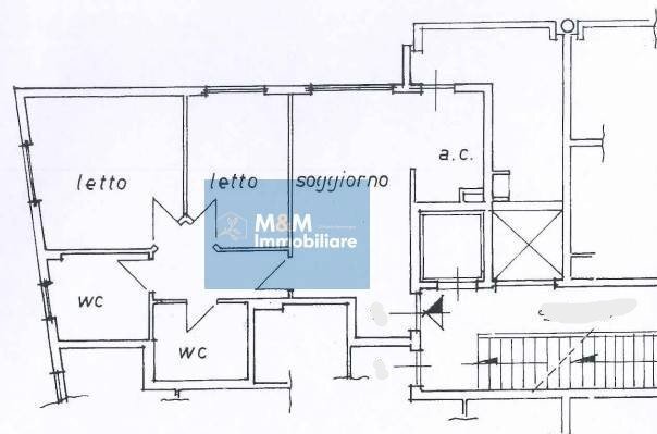 Foto 38 - Trilocale piazza Sant'Anna
 
3, Nettuno - planimetria 1