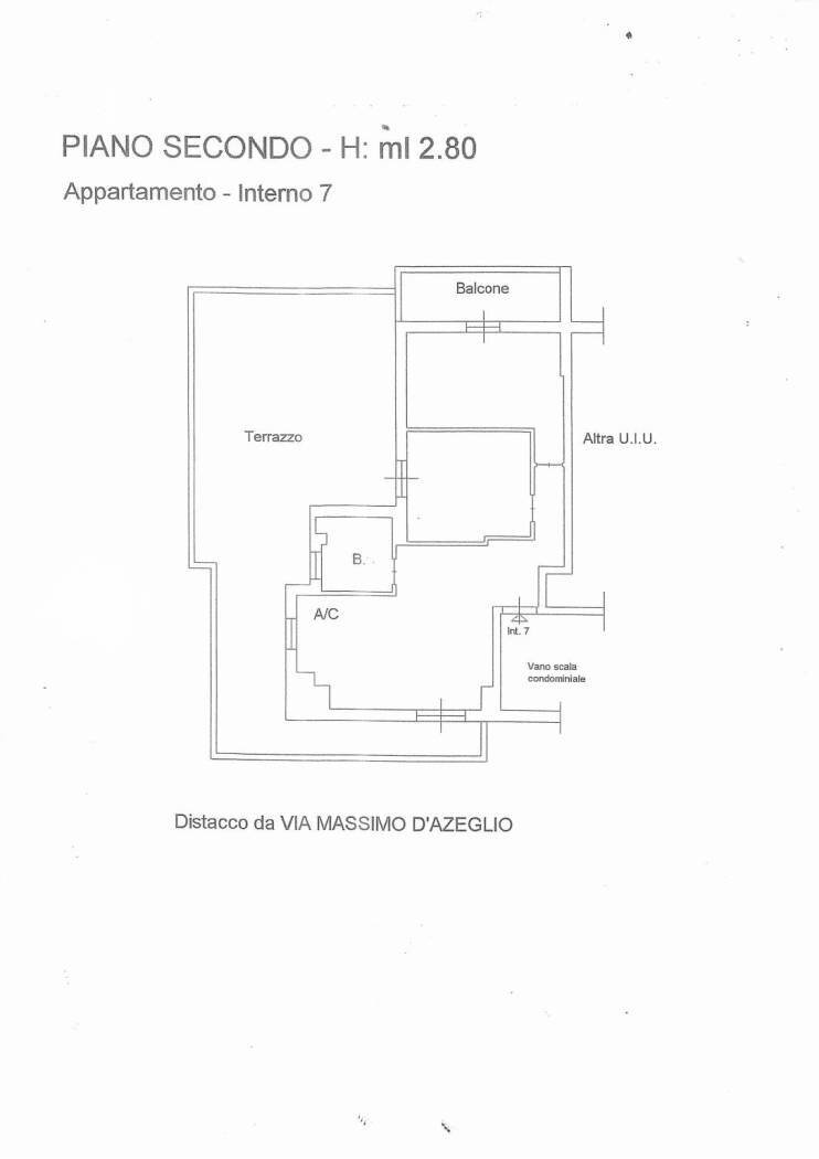 Three-room apartment via Massimo d'Azeglio, 35, Anzio - floor plans 1