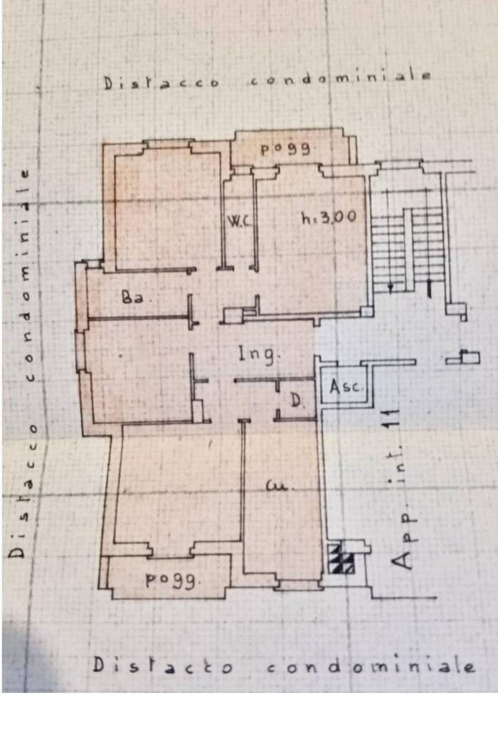 Quadrilocale via Bologna, 78, Genova (zona San Teodoro) - planimetria 1